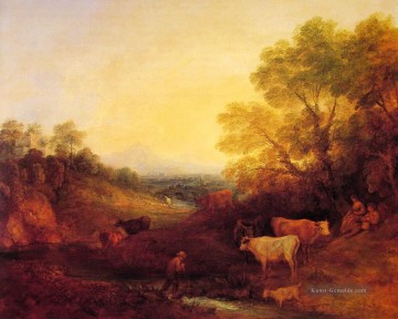 Thomas Gainsborough Werke - Landschaft mit Vieh Thomas Gains